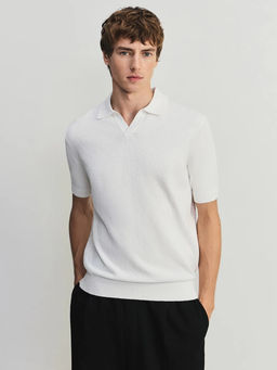 Джемпер поло из смесового хлопка / Zarina  фото 2