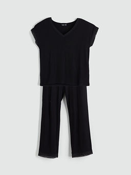 V Yaka Kad?n Pijama Tak?m?