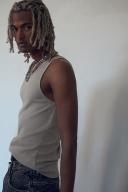 Camiseta sin mangas en canale Slim Fit - H&m фото 3