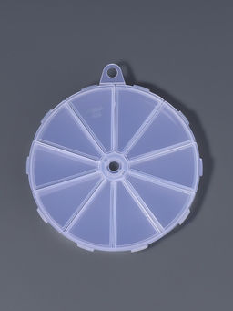 Органайзер для хранения мелочей, 10 ячеек, d=12.8×1.5 см, прозрачный