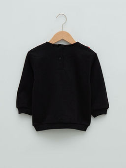 Bebe Yaka Uzun Kollu Minnie ve Mickey Mouse Bask?l? K?z Bebek Sweatshirt - Waikiki фото 2