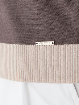 Джемпер с коротким рукавом тонкой вязки из вискозы с люрексом