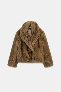 SHORT FAUX FUR COAT - Zara фото 7