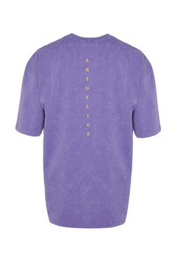 TRENDYOL MAN Antrasit Oversize/Genis Kesim Soluk Efektli Yaz? Bask?l? %100 Pamuklu T-Shirt TMNSS23TS00166 - Trendyolmilla фото 11