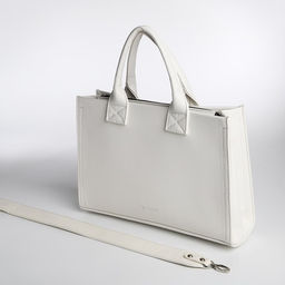 Сумка женская тоут TEXTURA на молнии, 33×9×23 см, белая