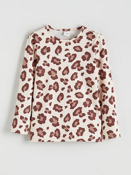 Leopar Desenli K?z ?ocuk Pijama Tak?m?