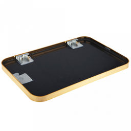 Зеркало настенное, интерьерное 40х60см, алюминиевая рама ширина 2,7см, цвет - золото, закругленные края, подходит для вертикальной и горизонтальной установки (Китай)