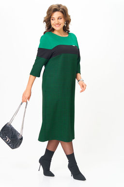 Платье Michel Chic 2188 зеленый, черный  фото 2