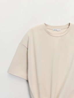 Футболка из хлопка с узлом ZR2605023409-62 / Zarina