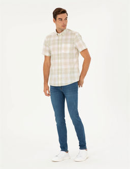 Haki Regular Fit K_sa Kollu G_mlek