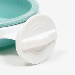 Миска съемная с креплением для клетки, 350 мл, голубой - Пижон фото 3