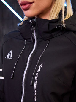 Женская мембранная куртка виндстоппер на флисе Azimuth Заря 124/23982_704 Черный  фото 21