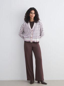 Geni? Pa?a Pileli Kad?n Pantolon