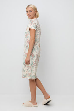 Е 10054/айвори,акварельные тропики сорочка ночная жен - Very neat фото 4