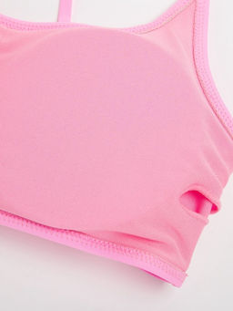Топ купальный женский с завязками на спине MINAKU, размер 48, розовый