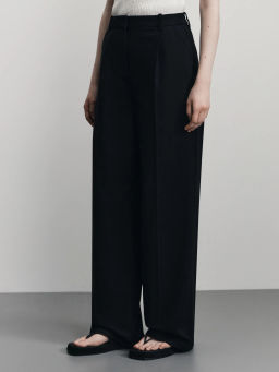 Брюки прямого кроя с содержанием льна / Zarina  фото 3