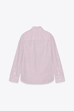 ZW COLLECTION STRIPED POPLIN SHIRT - Zara фото 15