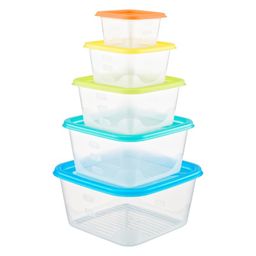 Набор контейнеров для продуктов FUSION 5шт (1,7л; 1,1л; 0,63л; 0,33л; 0,15л)