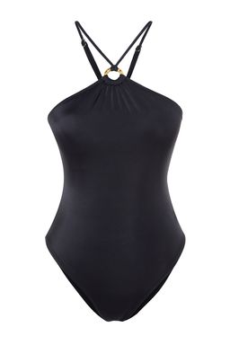 Siyah Halter Yaka Aksesuarl? Normal Paca Mayo TBESS23MA00202