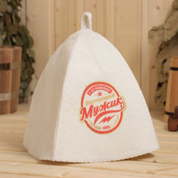 Шапка для бани Настоящий мужик
