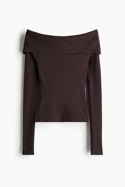Top off-the-shoulder en punto de canale - H&m фото 5