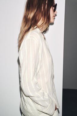 ZW COLLECTION STRIPED SHIRT - Zara фото 4