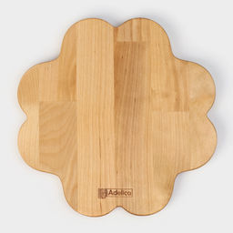 Менажница авторская Adelica «Сердце», 4 секции, 22×22×1.8 см, дерево берёза, пропитана минеральным маслом, коричневая