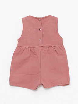 Bisiklet Yaka K?z Bebek Gabardin Tulum ve K?lotlu ?orap 2li - Waikiki фото 2