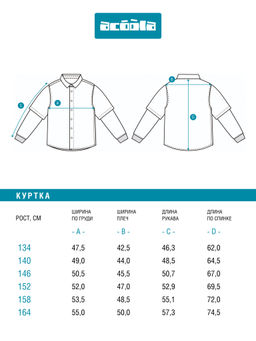 Куртка детская Acoola Asen синяя клетка фото 7