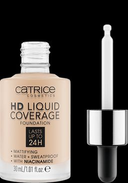 CATRICE Тональная основа HD Liquid Coverage Foundation, 010 Light Beige светло-бежевый 30 мл  фото 2