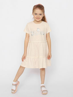 CWKG 63333-13-339 Платье для девочки,бежевый меланж