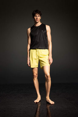 DeFactoFit Короткие шорты для плавания стандартного кроя с принтом