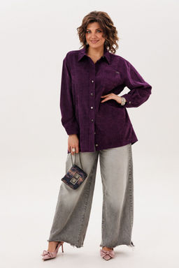 Рубашка ANELLI 1819 слива  фото 2