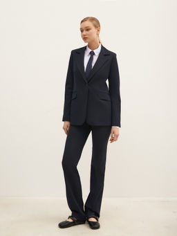 Синие базовые брюки