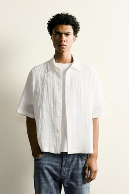 CAMISA RELAXED FIT RELIEVE / Blanco roto - Zara фото 2
