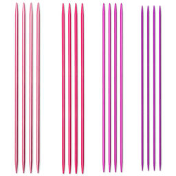 Спицы PRYM 191972 чулочные алюминий 20 см 20 шт ассорти 2.5-4.0  фото 3