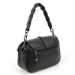 Женская сумка через плечо из эко кожи 9803 Блек - Cidirro фото 3