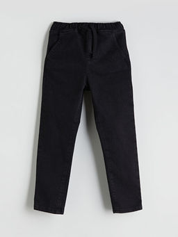 Beli Lastikli Slim Fit Erkek ?ocuk Jean Pantolon