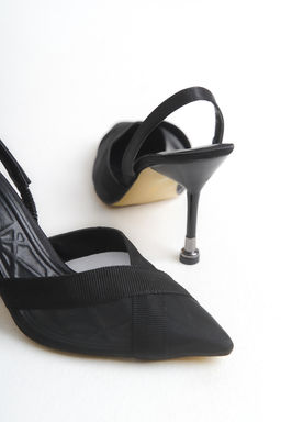 Trendyol Shoes Siyah File Detayl? Sivri Burun Ince Topuklu Ayakkab? TAKSS25TO00050 - Trendyolmilla фото 6