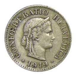 10 раппенов 1919 года Швейцария