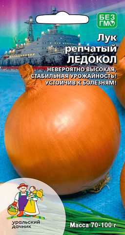 Лук репчатый ЛЕДОКОЛ  Массой 70-100 г, устойчив к болезням!