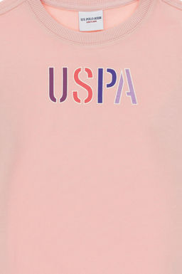 K_z _ocuk Toz Pembe Basic Sweatshirt - U.s. polo assn фото 3