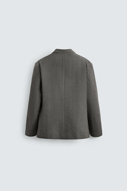 HERRINGBONE TEXTURED BLAZER - Zara фото 7
