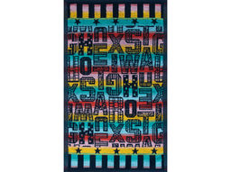 Полотенце махровое 6с104.411ж1 Letters (т.радужка) 67х40см