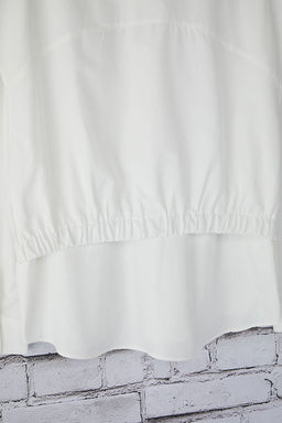TRENDYOL MAN Beyaz Unisex Oversize Fit Lastik Detayl? Gomlek TMNSS25GO00045 - Trendyolmilla фото 10