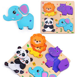 Пазл-вкладыш "Зоопарк"