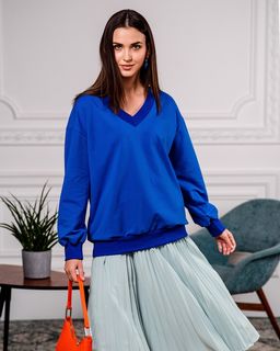 Свитшот Футер 2-х нитка с V-образным вырезом - Sahar art lab фото 2