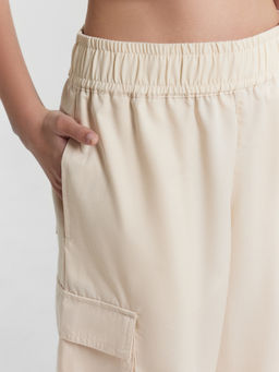 Брюки карго для девочек кремовые - Mark formelle фото 5