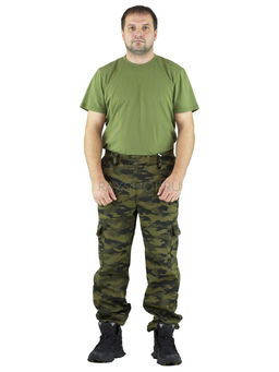 Удлиненный утепленный демисезонный костюм Forest trail G.Black для активного отдыха (горка на флисе) - Rax фото 11