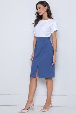 Платье Виктория офис (блу) - Diolche фото 5